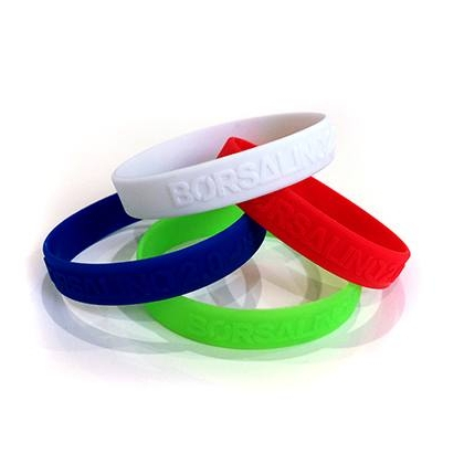 embossed silicone bracelet