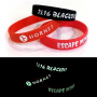 fluo printed silicone bracelet