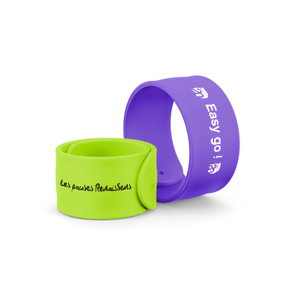 silicone slap bracelet